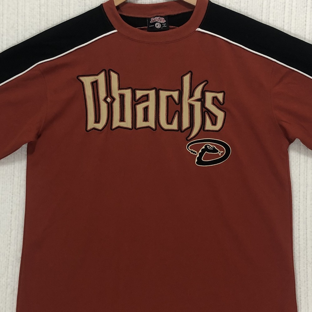 Arizona Diamondbacks Stitches MLB Jersey Shirt Red Black Large 24098